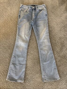 True Religion BECCA  Light Wash Flared Jeans
